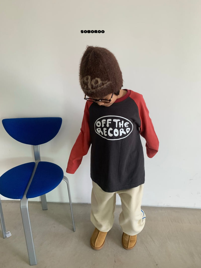 Soboroo - Korean Children Fashion - #toddlerclothing - Off Raglan Tee - 10