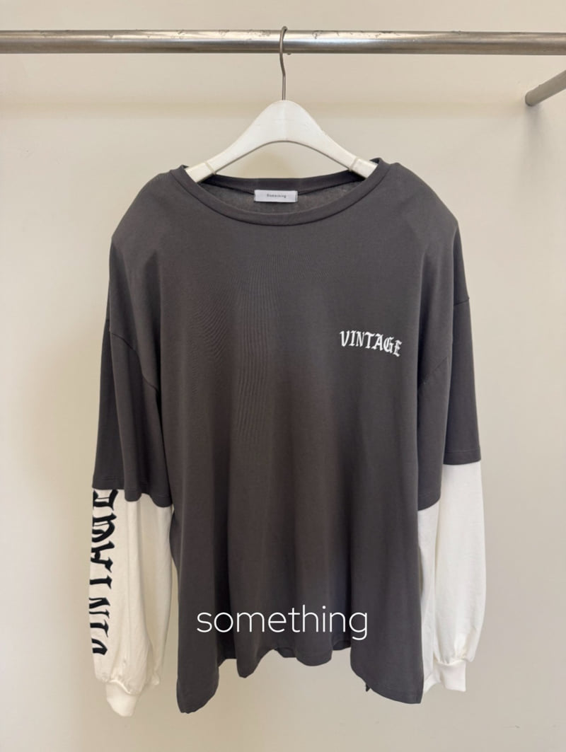 Something - Korean Women Fashion - #momslook - Layered Tee - 2