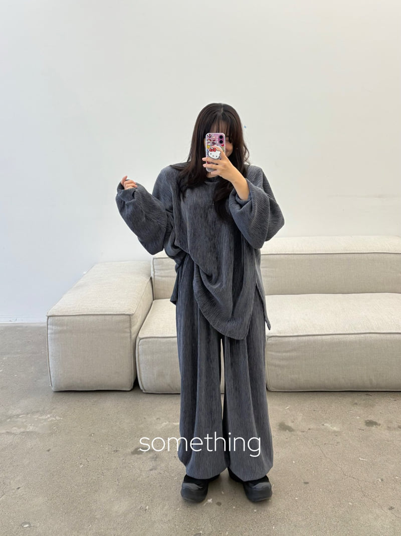 Something - Korean Women Fashion - #momslook - Velvet Pleats Pants - 12