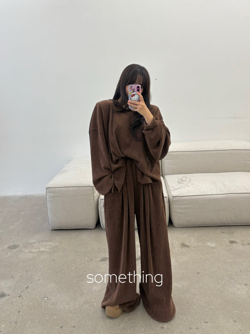 Something - Korean Women Fashion - #momslook - Velvet Pleats Pants - 6