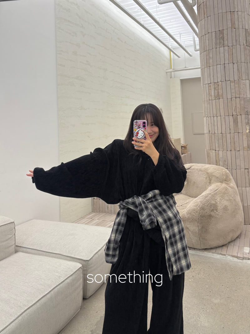 Something - Korean Women Fashion - #momslook - Velvet Pleats Pants - 8