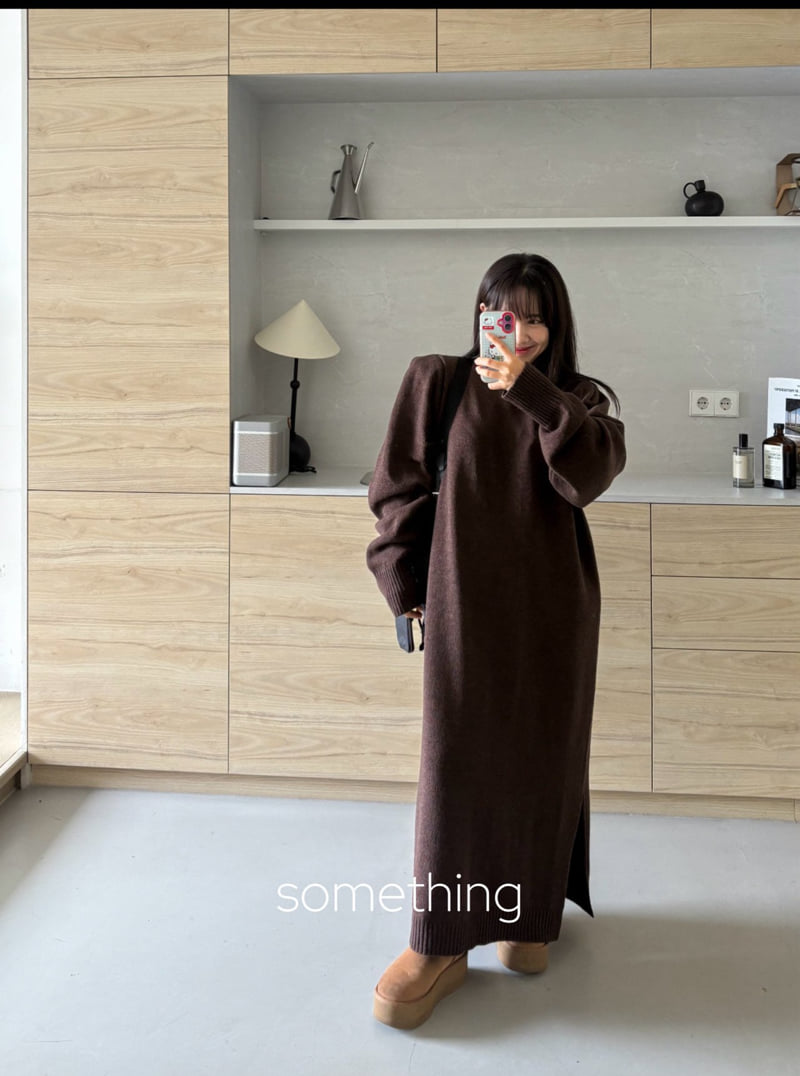 Something - Korean Women Fashion - #restrostyle - Balloon Knit One-piece - 10