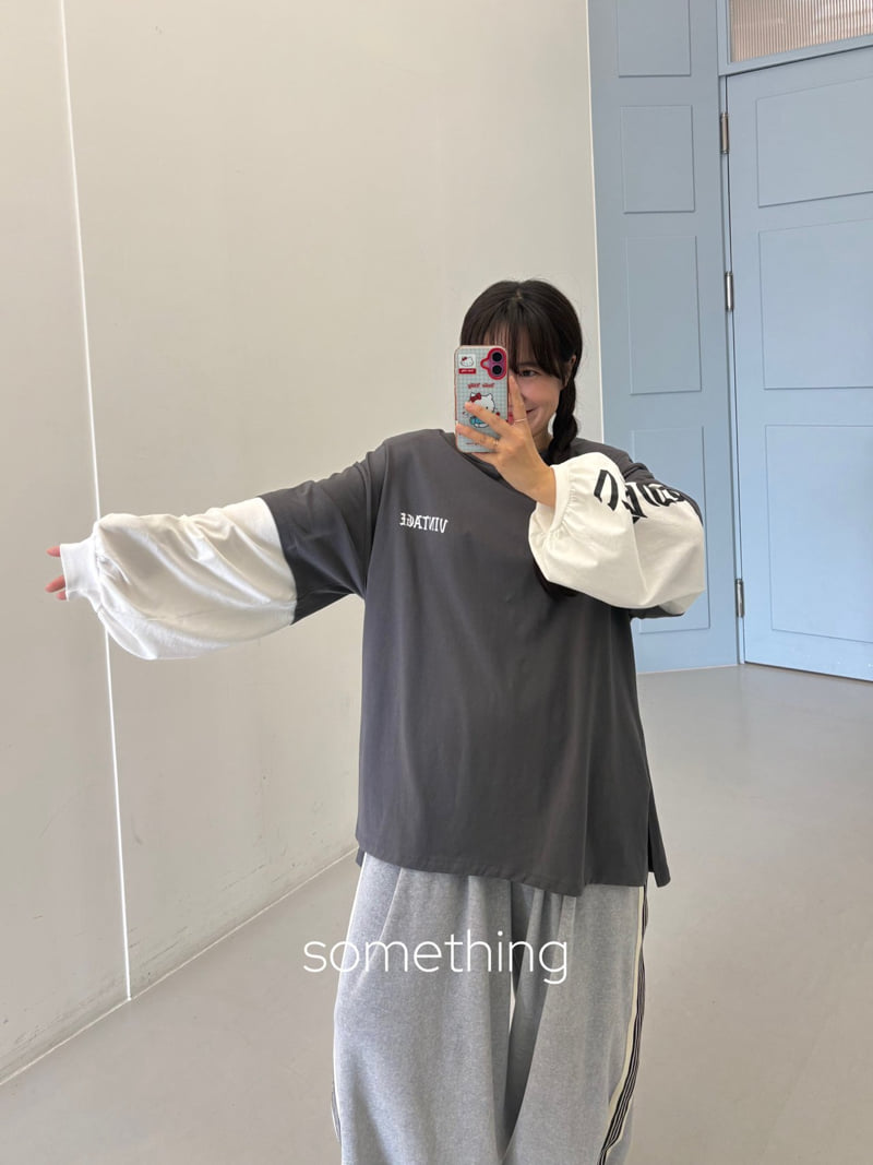 Something - Korean Women Fashion - #romanticstyle - Layered Tee - 9