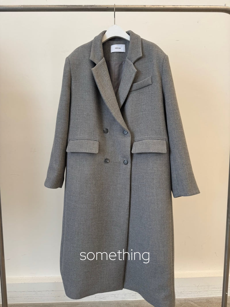 Something - Korean Women Fashion - #shopsmall - Tex Long Coat - 2