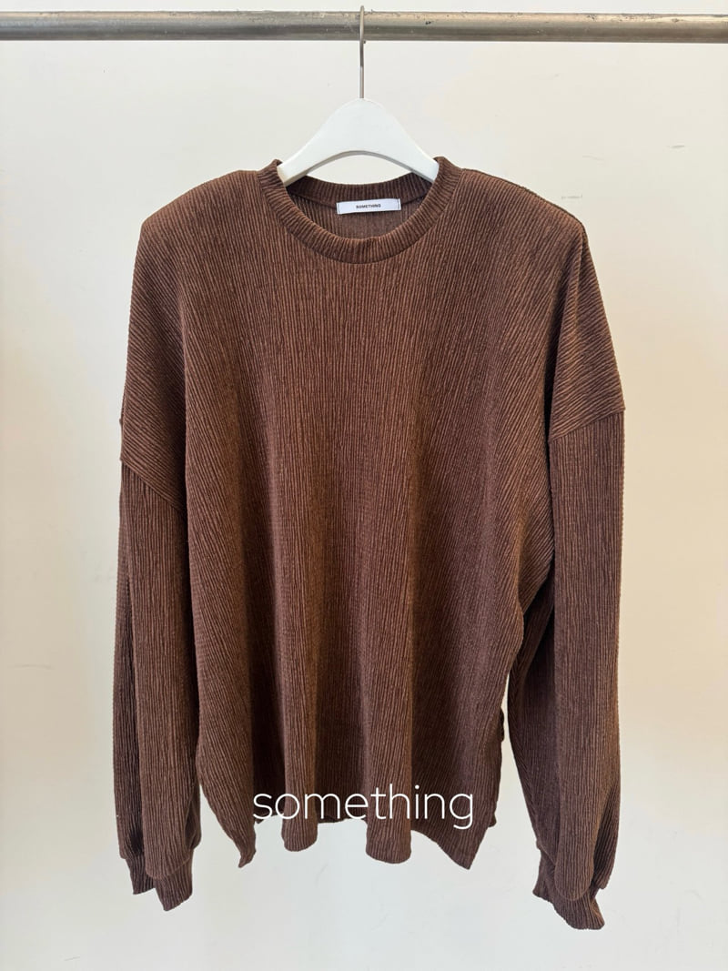 Something - Korean Women Fashion - #thatsdarling - Velvet Pleats Tee - 5