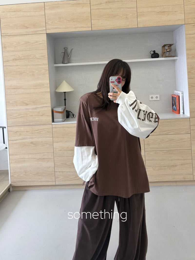Something - Korean Women Fashion - #vintageinspired - Layered Tee - 5