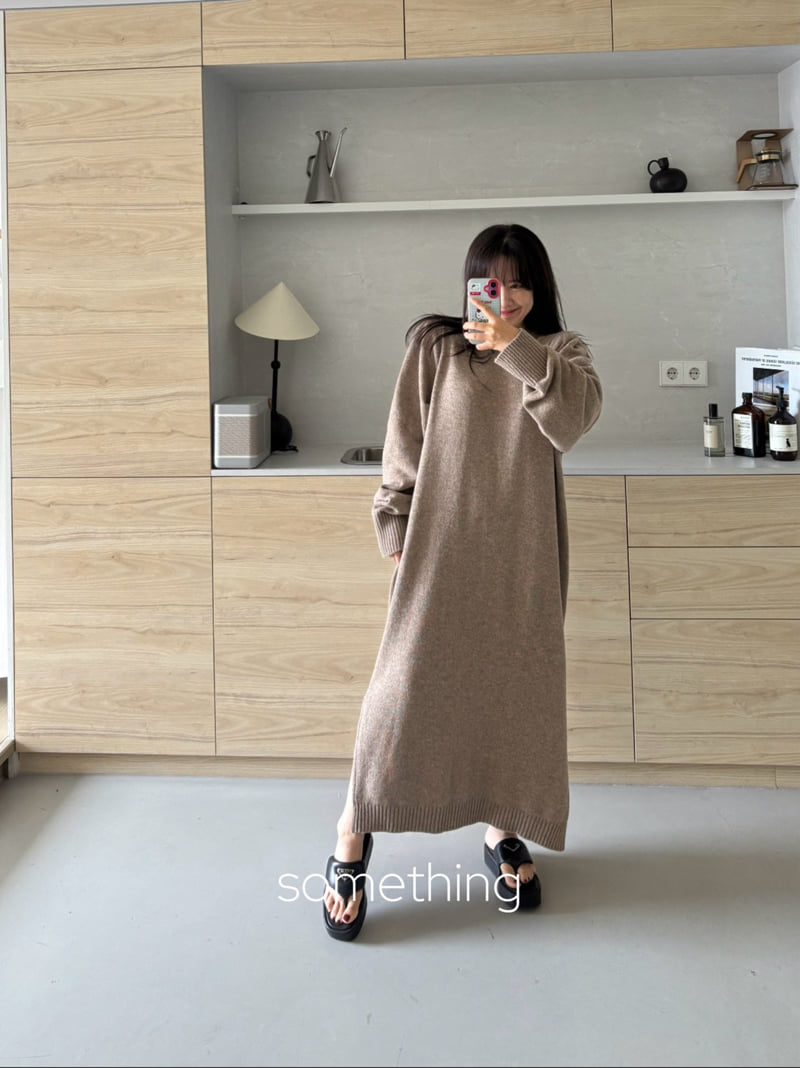 Something - Korean Women Fashion - #womensfashion - Balloon Knit One-piece - 6