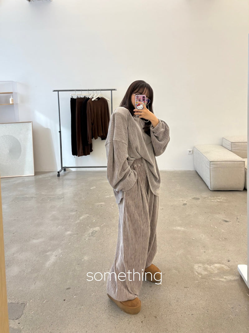 Something - Korean Women Fashion - #womensfashion - Velvet Pleats Pants - 11
