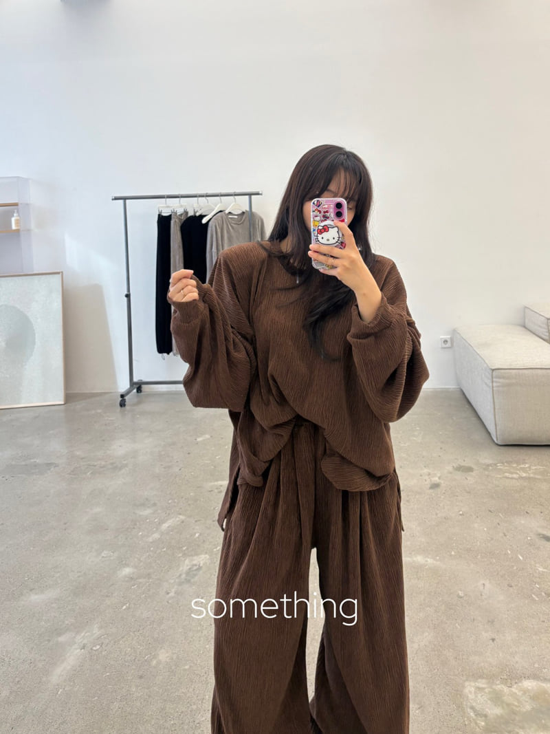 Something - Korean Women Fashion - #womensfashion - Velvet Pleats Pants - 7