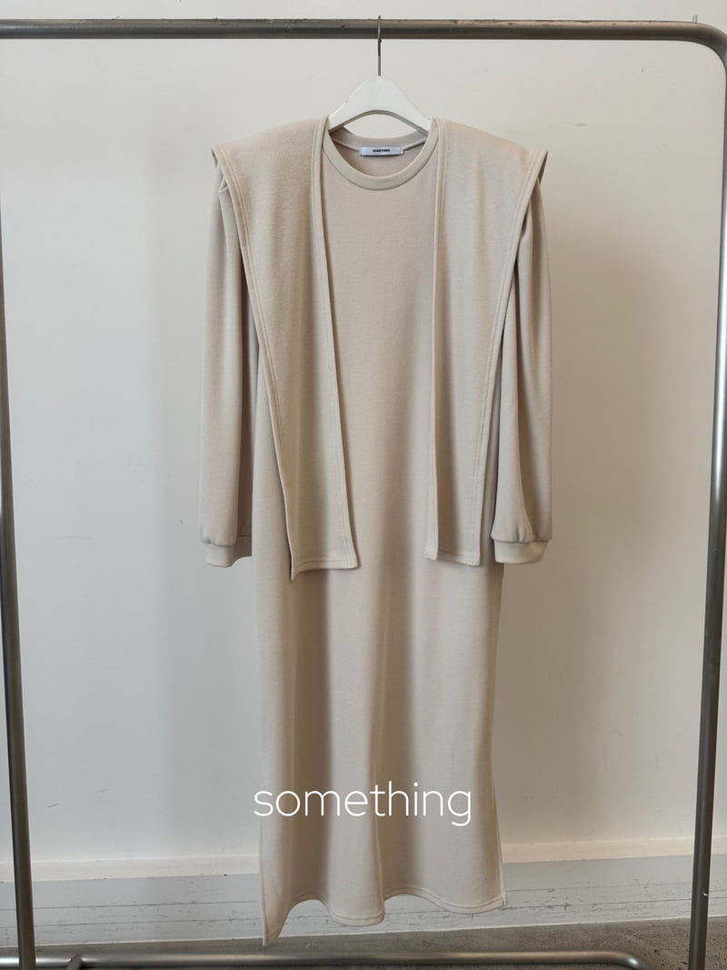 Something - Korean Women Fashion - #womensfashion - Cream One-piece - 5