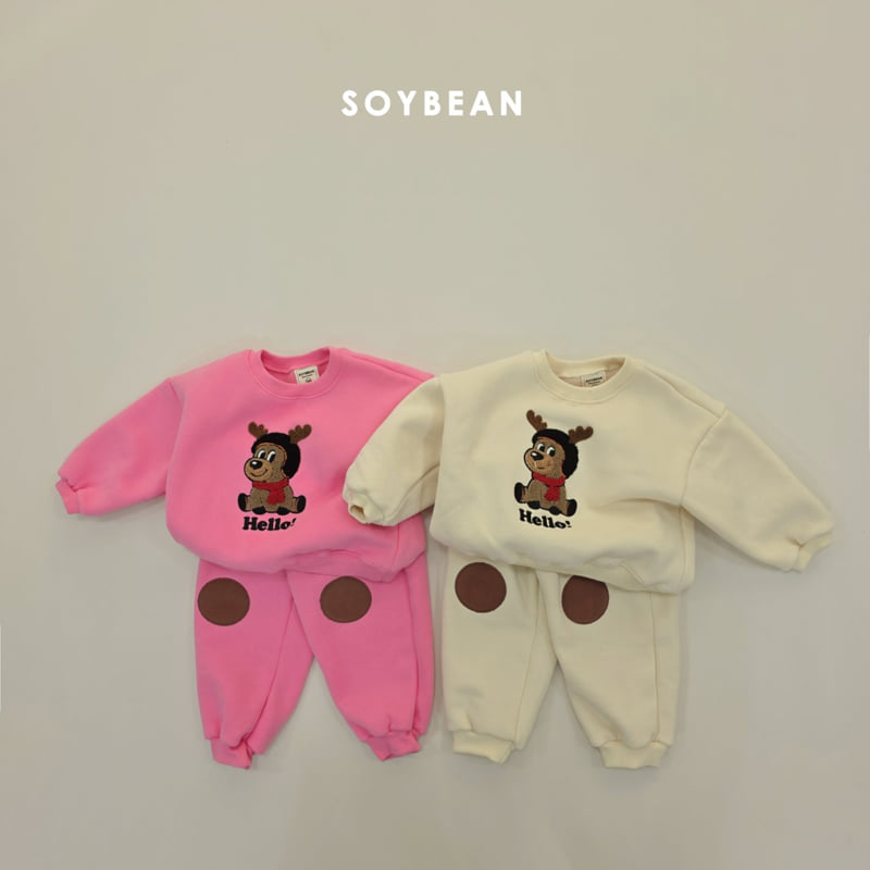 Soybean - Korean Baby Fashion - #babyfever - Hello Bouclé Rudolph Set