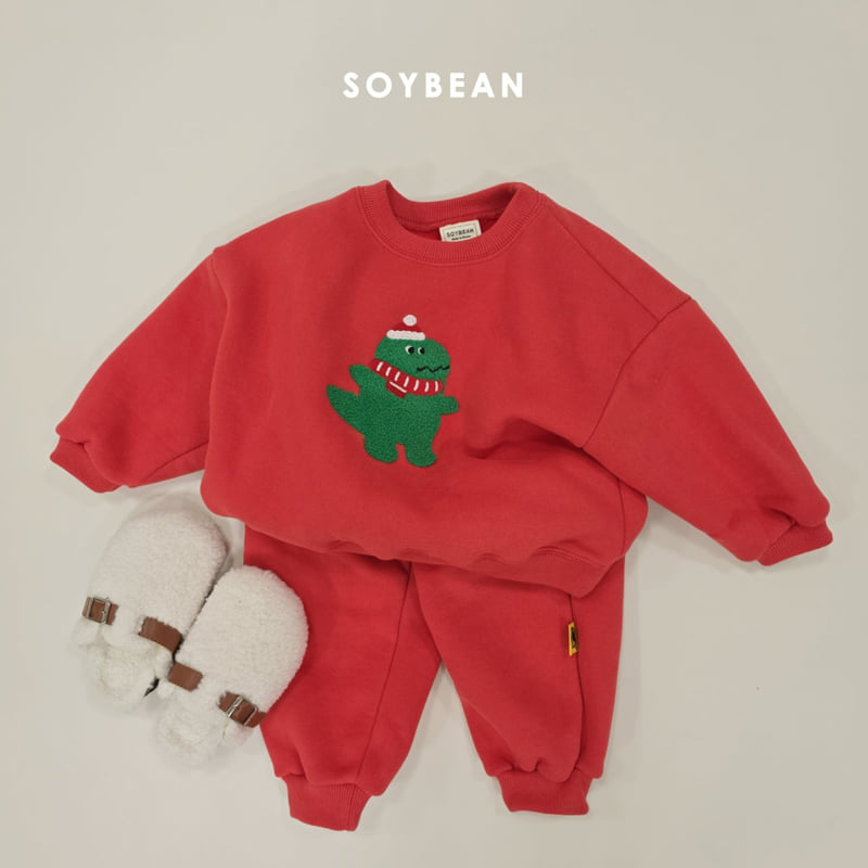 Soybean - Korean Baby Fashion - #babyootd - Dino Bouclé Embroidery Set - 11
