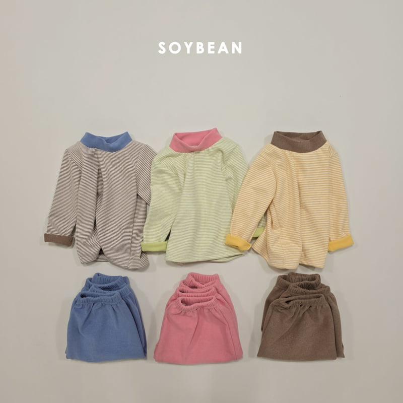 Soybean - Korean Baby Fashion - #babyoutfit - Bonbon Stripe Set - 6
