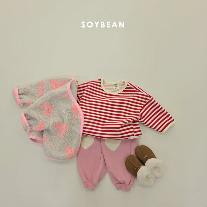 Soybean - Korean Baby Fashion - #onlinebabyshop - Heart Patch Jogger Pants - 7