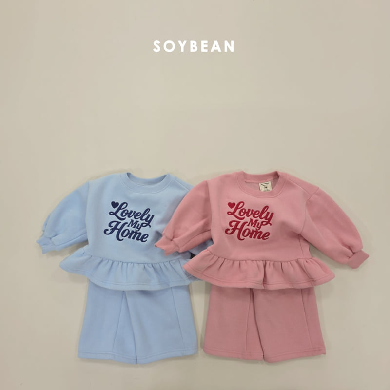 Soybean - Korean Children Fashion - #Kfashion4kids - Lovely Frill Fleece Set