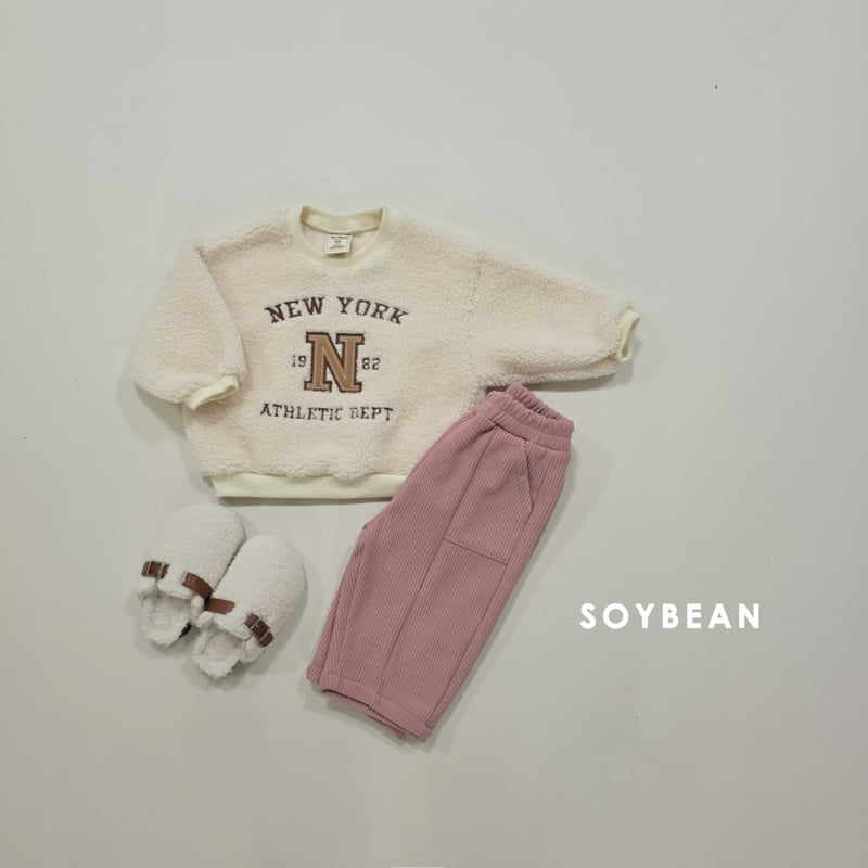 Soybean - Korean Children Fashion - #Kfashion4kids - Corduroy Panel Pants - 9