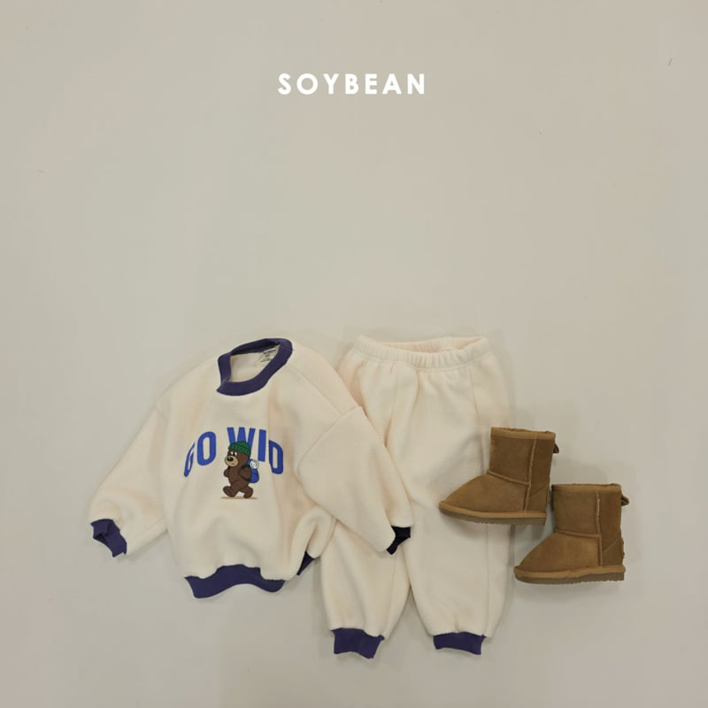 Soybean - Korean Children Fashion - #Kfashion4kids - Camping Bear Fleece Set - 12
