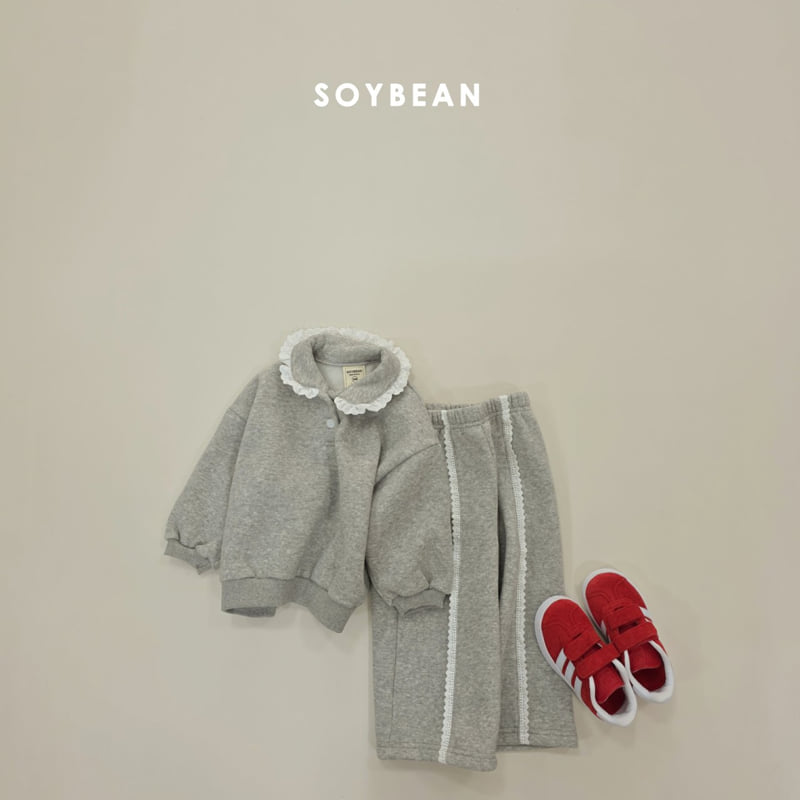 Soybean - Korean Children Fashion - #Kfashion4kids - Collar Frill Fleece Set - 9