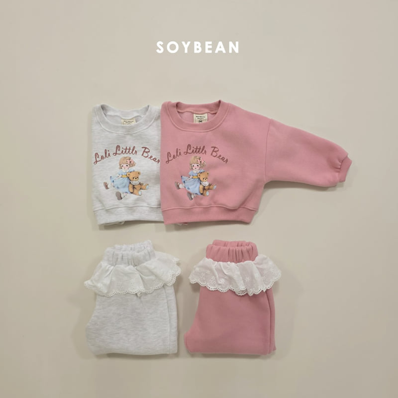Soybean - Korean Children Fashion - #Kfashion4kids - Girly Lace Fleece Set - 8