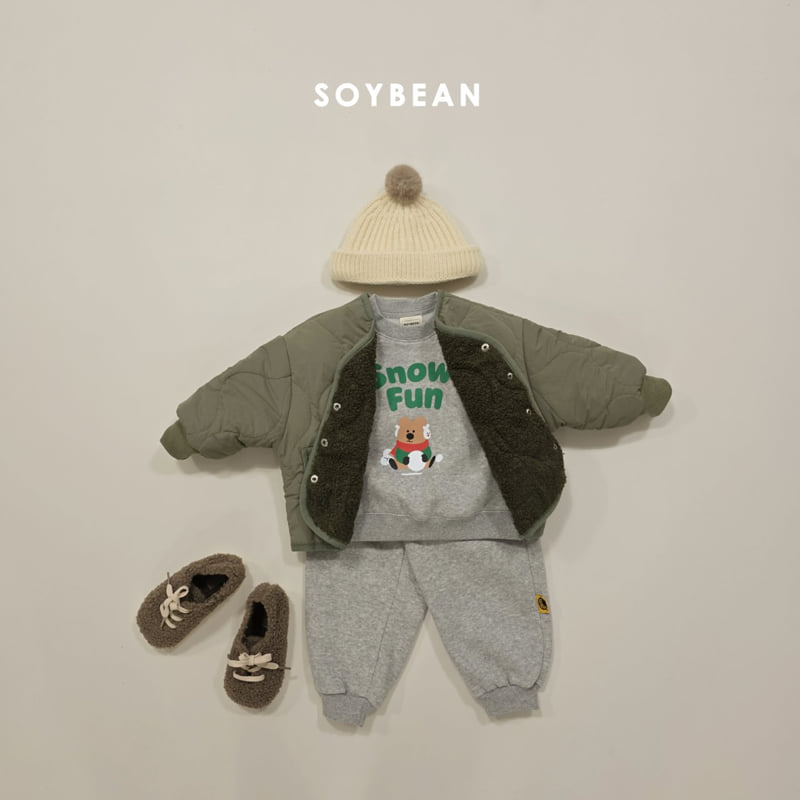 Soybean - Korean Children Fashion - #childofig - Snow Fun Fleece Set - 6