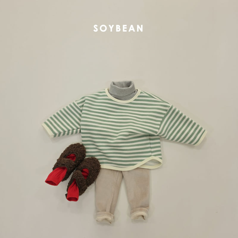 Soybean - Korean Children Fashion - #childofig - Striped Fleece Sweatshirt - 5