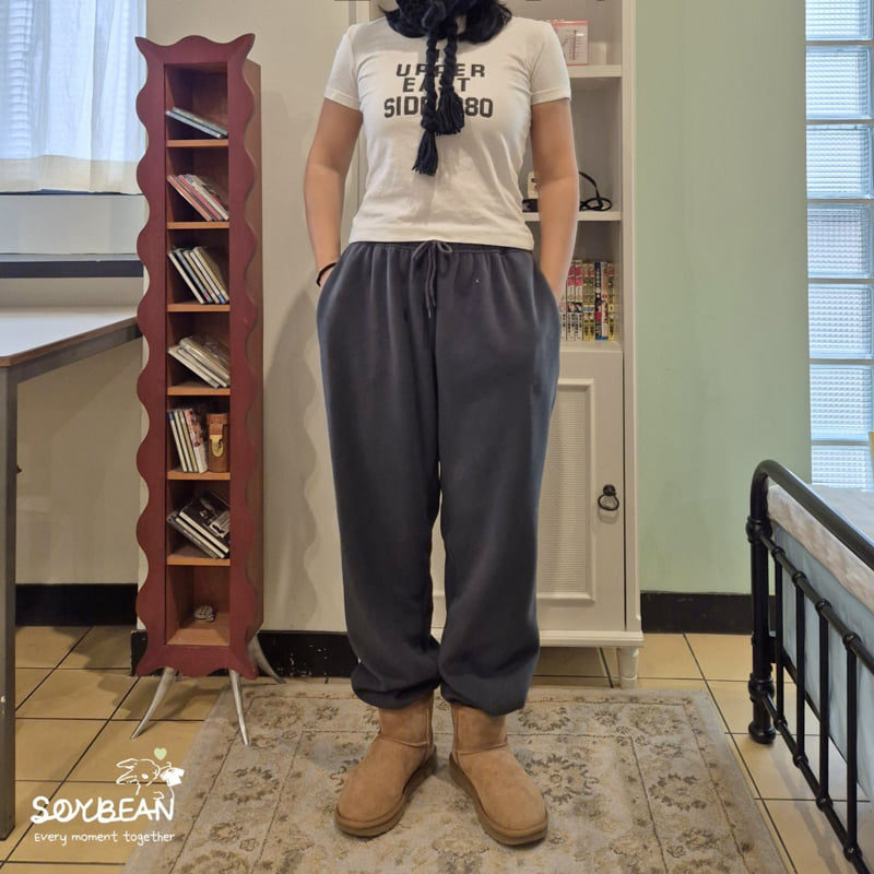 Soybean - Korean Children Fashion - #childofig - Super Fleece Jogger (MOM) - 9