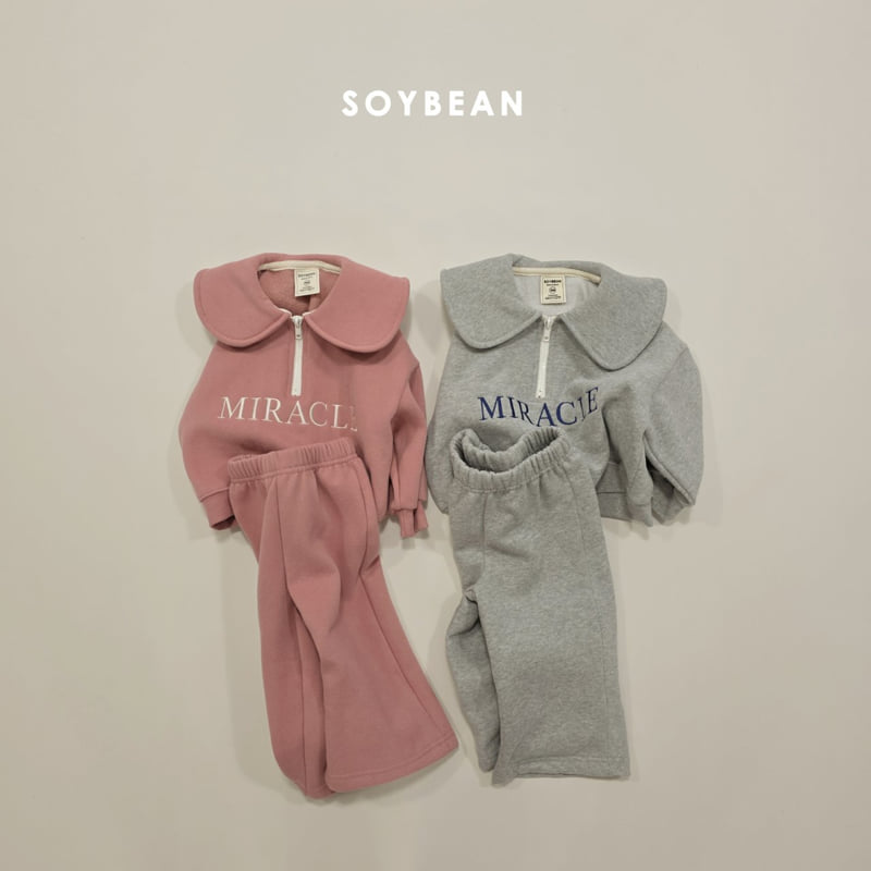 Soybean - Korean Children Fashion - #childofig - Miracle Half Zip-Up Set - 8