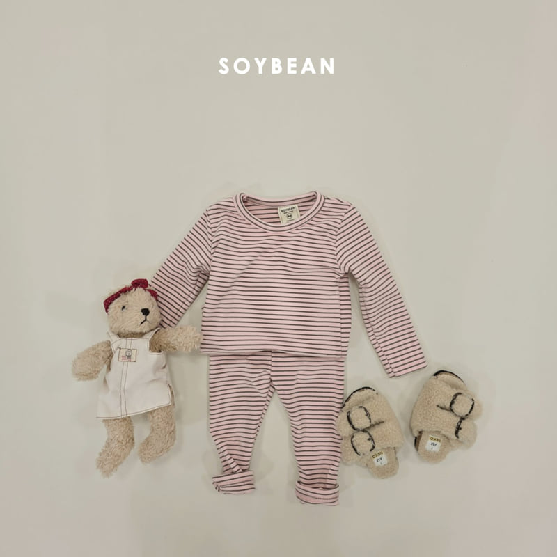 Soybean - Korean Children Fashion - #prettylittlegirls - Soft Stripe Easywear - 4