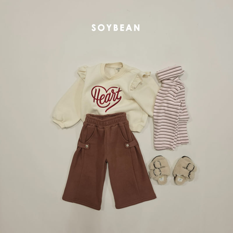 Soybean - Korean Children Fashion - #childofig - Heart Frill Sweatshirt - 7