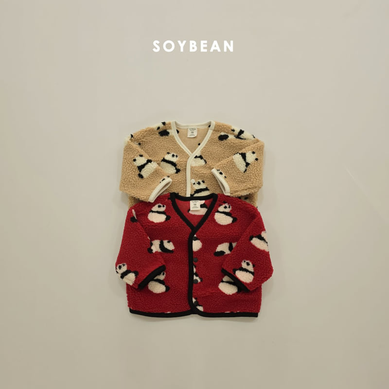 Soybean - Korean Children Fashion - #childofig - Panda Fleece Jacket - 10