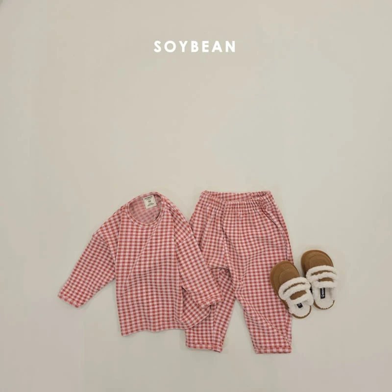 Soybean - Korean Children Fashion - #childofig - Check Fuzzy Easywear - 9