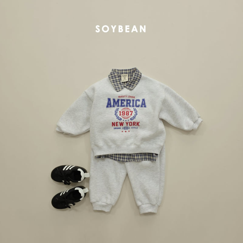 Soybean - Korean Children Fashion - #childofig - America Fleece Set - 7