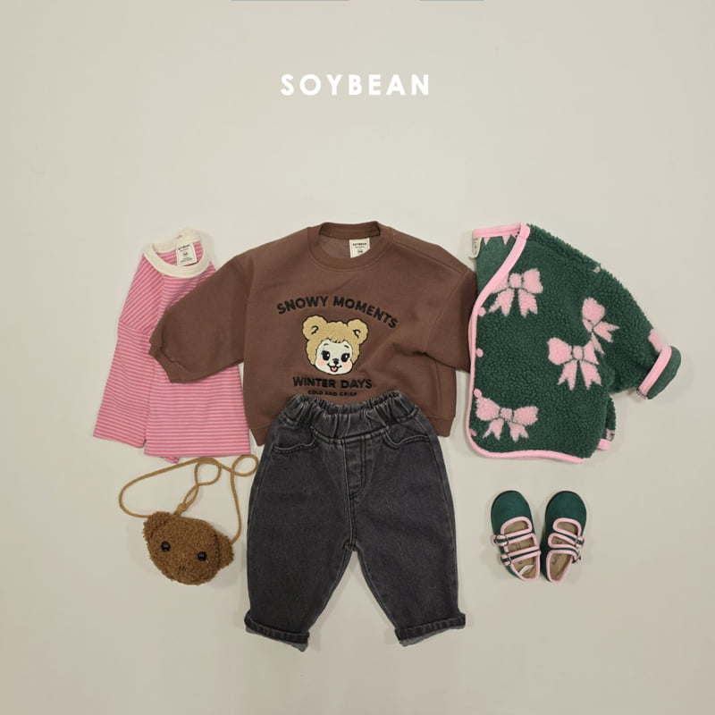 Soybean - Korean Children Fashion - #childofig - Ribbon Fleece Jacket - 10