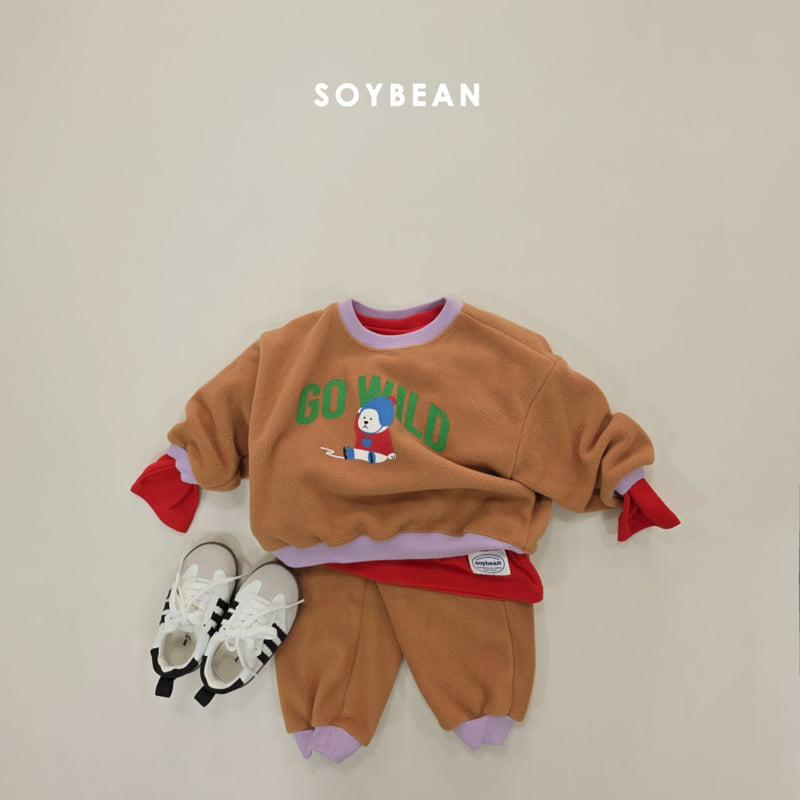 Soybean - Korean Children Fashion - #prettylittlegirls - Baby Polar Bear Fleece Set - 4