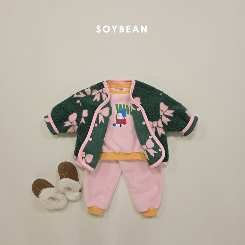 Soybean - Korean Children Fashion - #childofig - Baby Polar Bear Fleece Set - 5