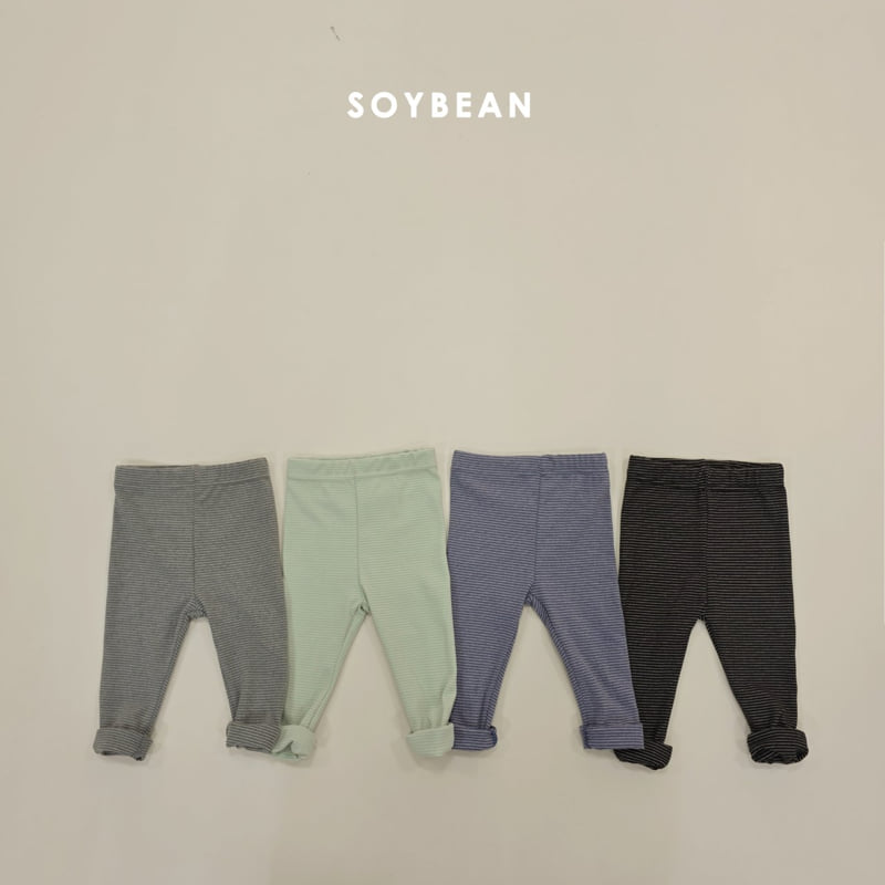 Soybean - Korean Children Fashion - #childofig - Stretch Stripe Leggings