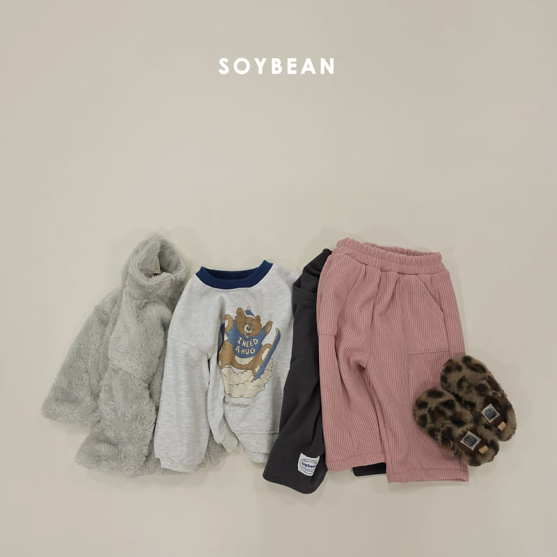 Soybean - Korean Children Fashion - #childrensboutique - Ski Bear Fleece Sweatshirt - 12