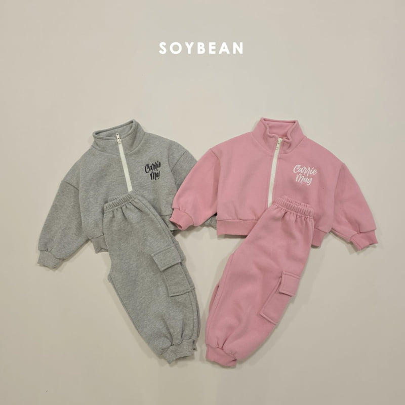 Soybean - Korean Children Fashion - #childrensboutique - Zip-Up Cargo Set - 7