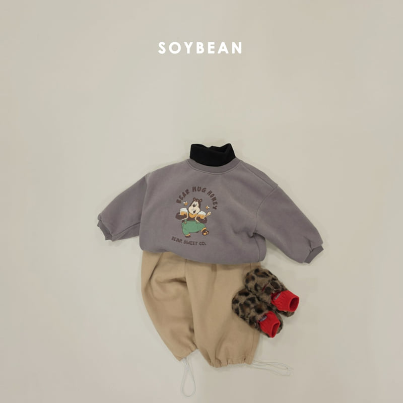 Soybean - Korean Children Fashion - #childofig - Honey Bear Fleece Sweatshirt - 4