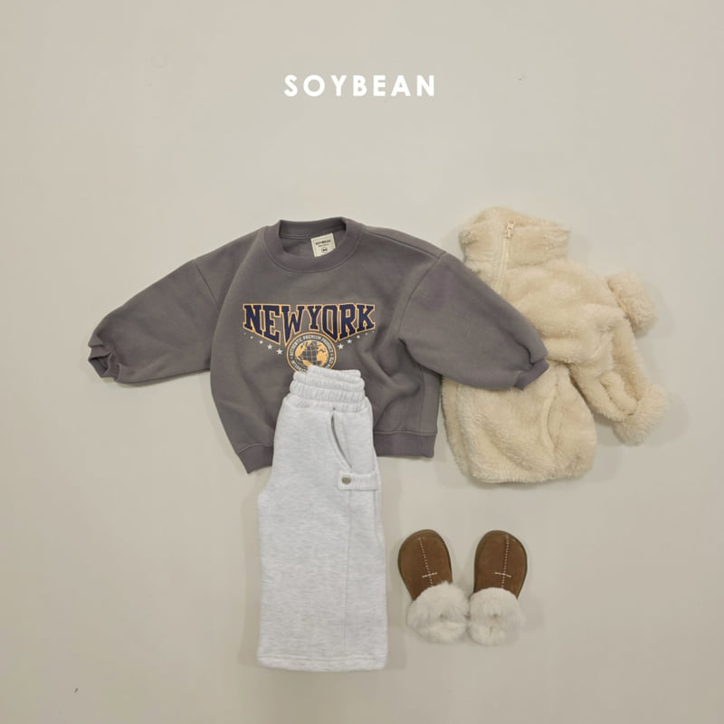 Soybean - Korean Children Fashion - #childrensboutique - Fleece Side Snap Pants - 10