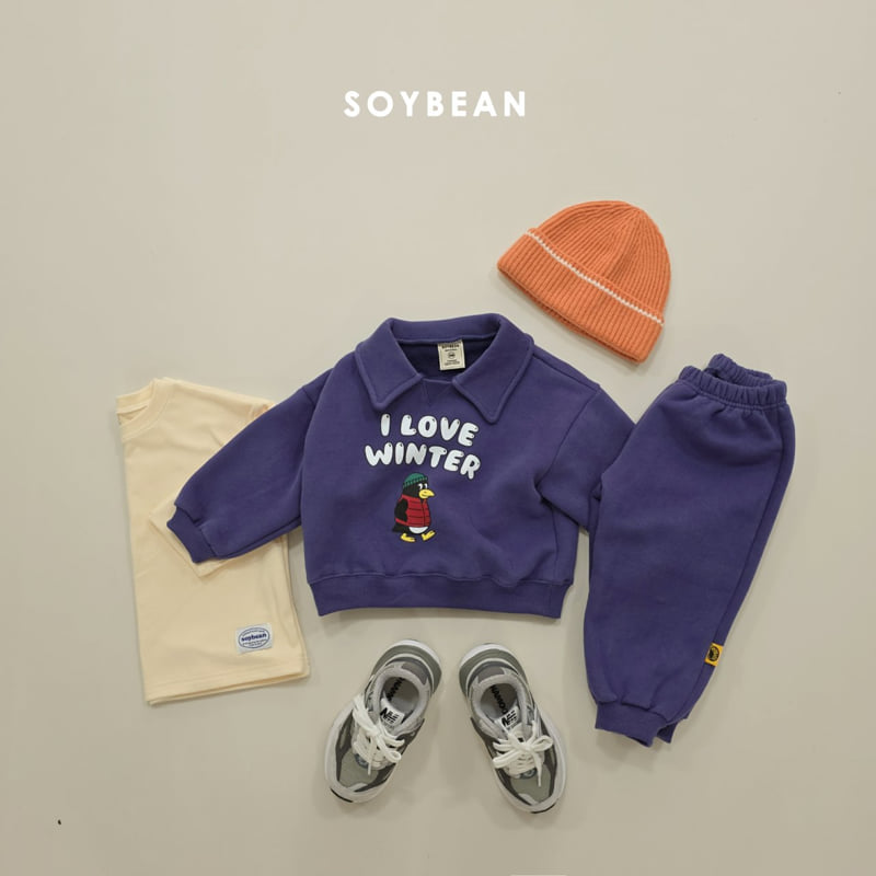 Soybean - Korean Children Fashion - #childrensboutique - Cozy Penguin Collar Set - 6