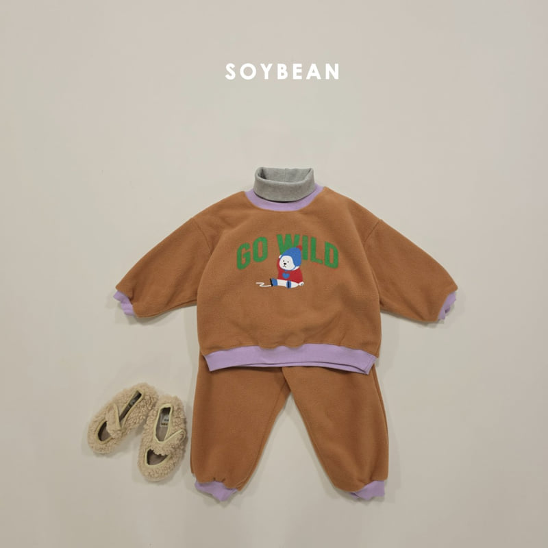 Soybean - Korean Children Fashion - #childrensboutique - Baby Polar Bear Fleece Set - 6
