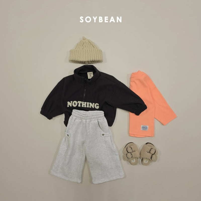 Soybean - Korean Children Fashion - #childrensboutique - Nothing Corduroy Half Zip-Up - 5