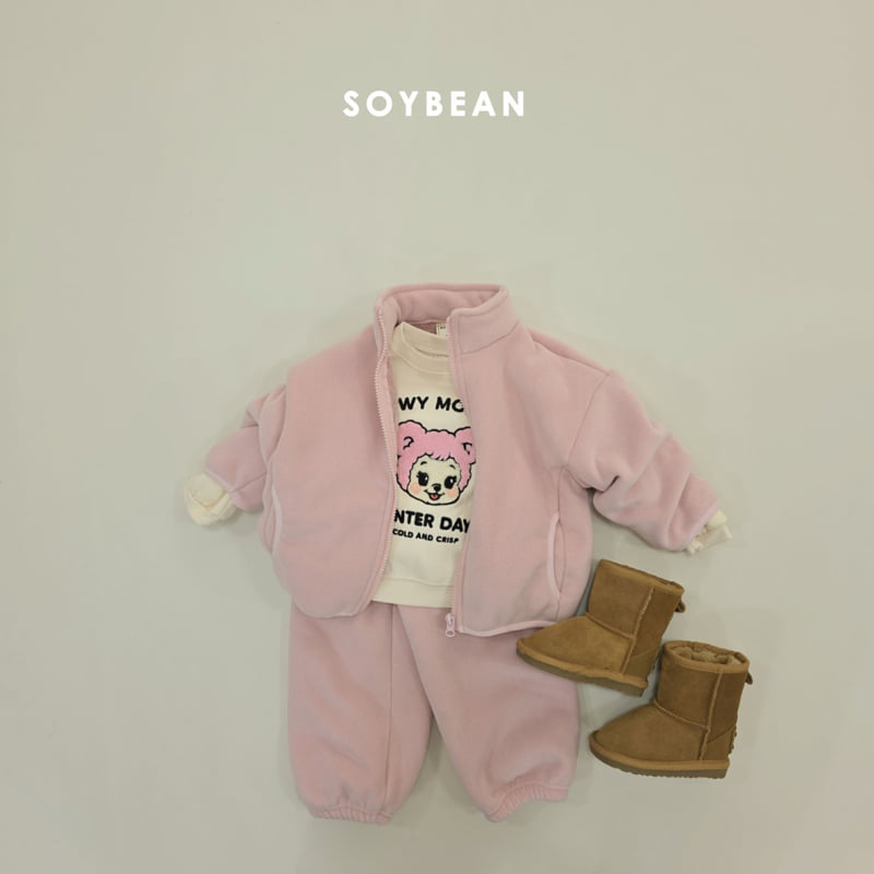Soybean - Korean Children Fashion - #designkidswear - Character Bouclé Embroidery Sweatshirt - 9