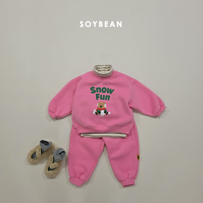 Soybean - Korean Children Fashion - #designkidswear - Snow Fun Fleece Set - 8