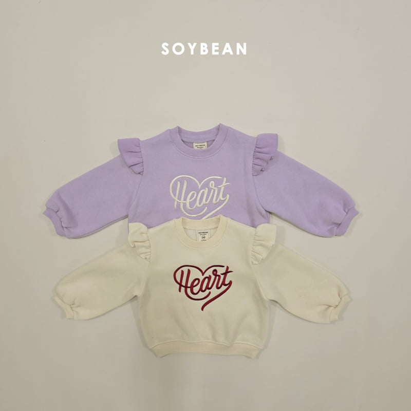 Soybean - Korean Children Fashion - #designkidswear - Heart Frill Sweatshirt - 10
