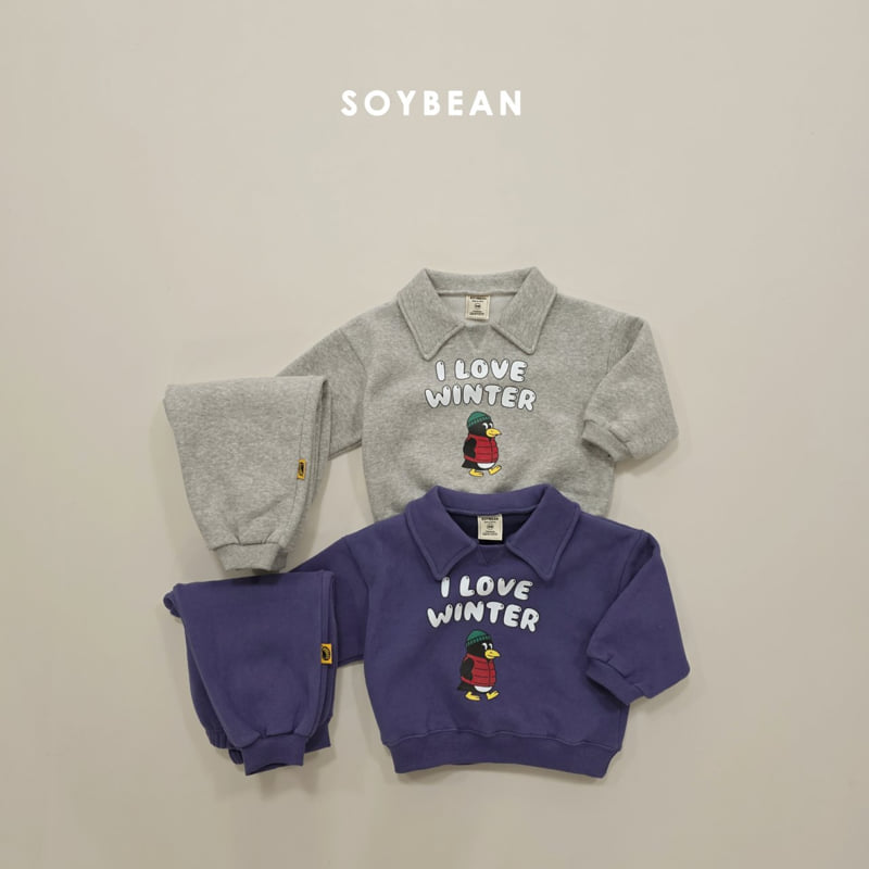 Soybean - Korean Children Fashion - #designkidswear - Cozy Penguin Collar Set - 7