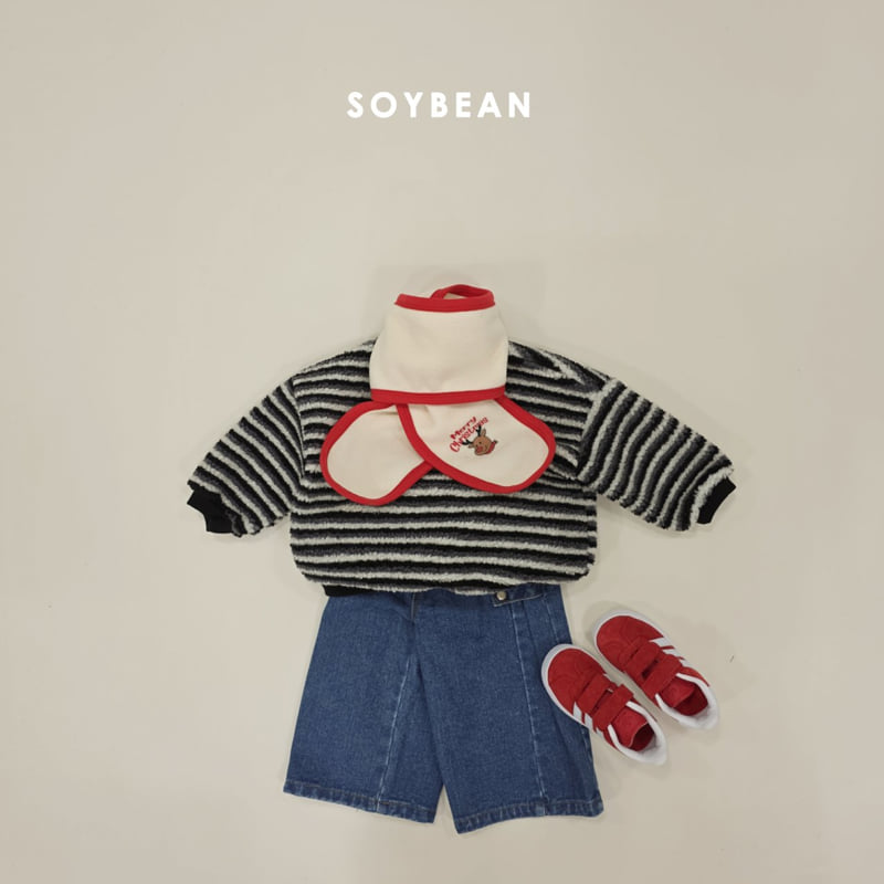 Soybean - Korean Children Fashion - #designkidswear - Snap Cut Brushed Denim Pants - 5
