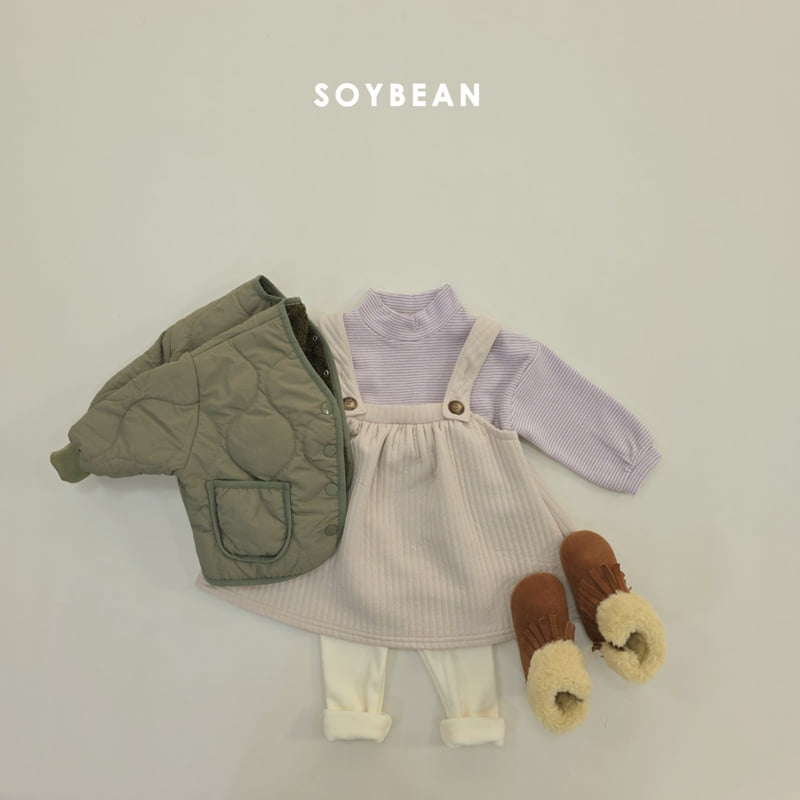 Soybean - Korean Children Fashion - #childrensboutique - Soft Half Mockneck Tee - 4