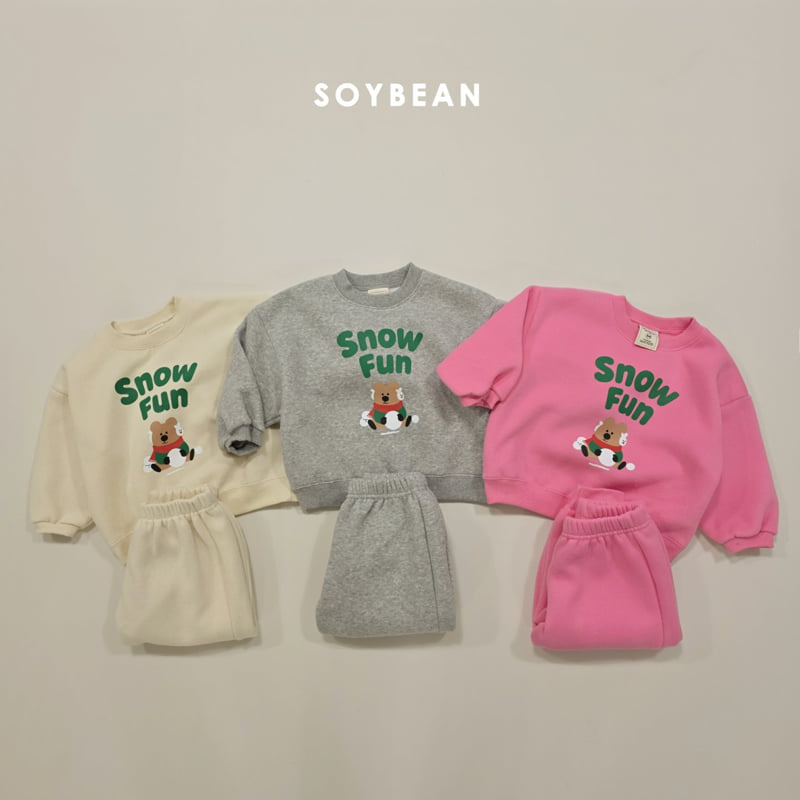 Soybean - Korean Children Fashion - #discoveringself - Snow Fun Fleece Set - 9